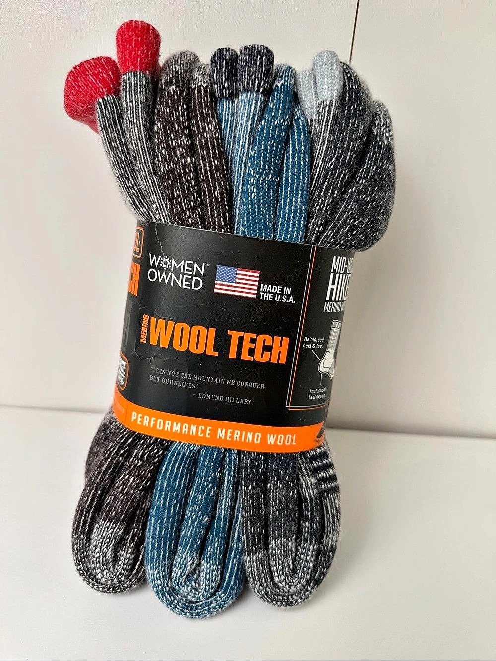 Woolrich Wool Tech 3-Pack Merino Wool Socks Large NWT